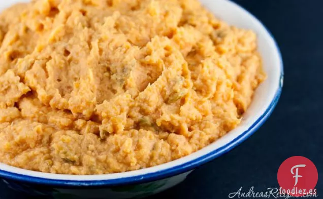 Puré De Batatas Con Chiles Verdes