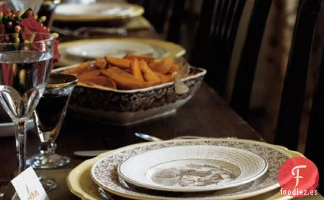 Rodajas de Boniato Glaseadas con Azúcar Moreno
