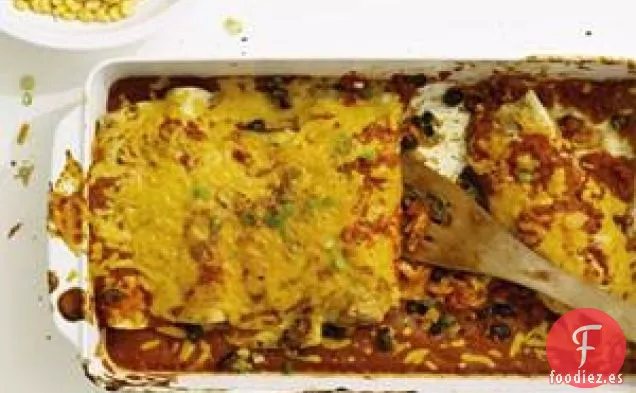 Enchiladas De Frijoles Negros Y Batata