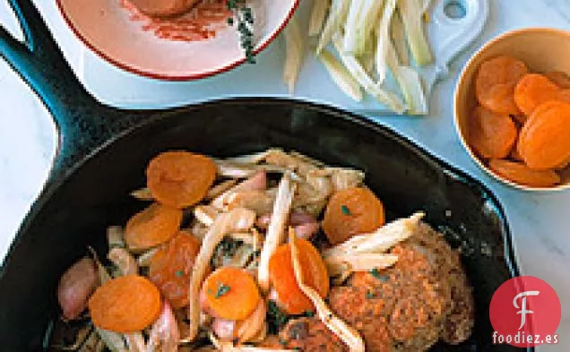 Lomo De Cerdo Con Ragú De Hinojo Y Albaricoque