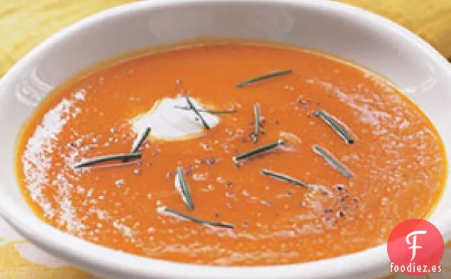 Sopa De Zanahoria Ecológica Con Esencia De Jengibre