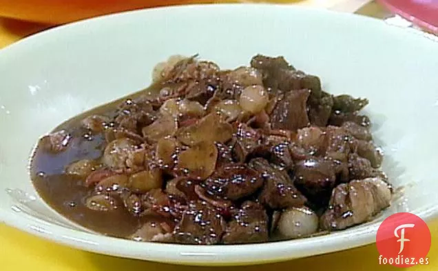 Solomillo de Ternera Borgoña: Boeuf Bourguignon