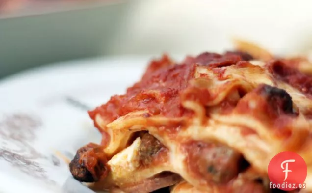 Lasaña rica del sur de Italia