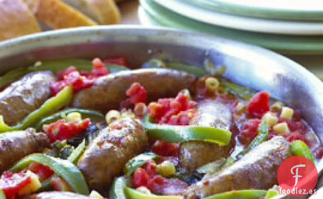 Estofado de Salchichas y Pimienta