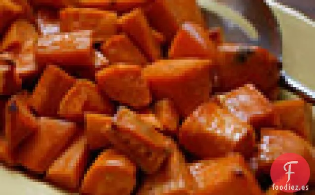Batatas Glaseadas con Miel y Whisky de Flores Silvestres