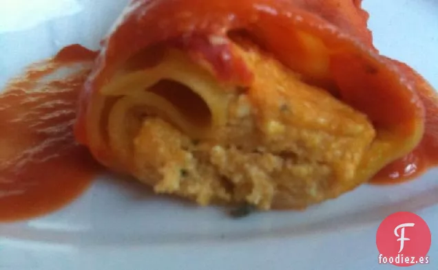 Canelones De Calabaza Y Salvia