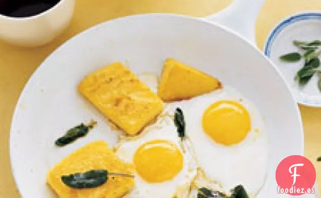 Polenta Frita, Huevos Y Salvia