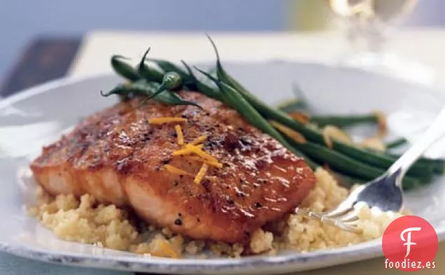 Salmón Teriyaki de Piña