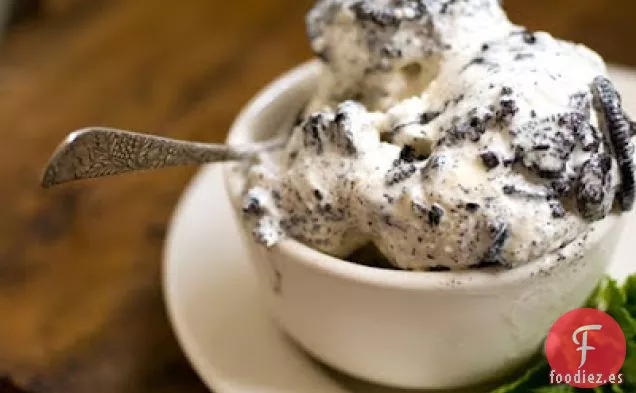 Galletas De Chocolate Y Menta Y Helado De Crema