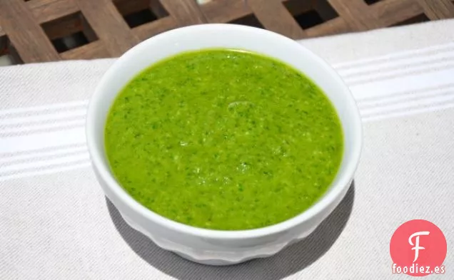 Pesto de albahaca y perejil