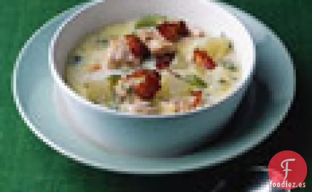 Sopa de Salmón y Eneldo
