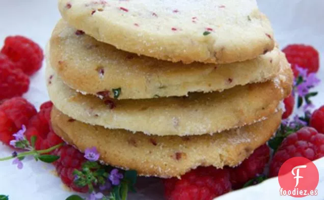 Frambuesa, Aceite De Oliva Y Tomillo Shortbread