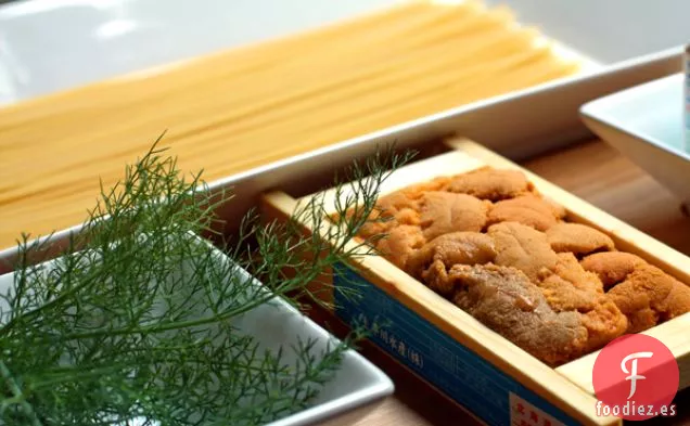 Pasta Uni Cremosa Con Hojas De Hinojo
