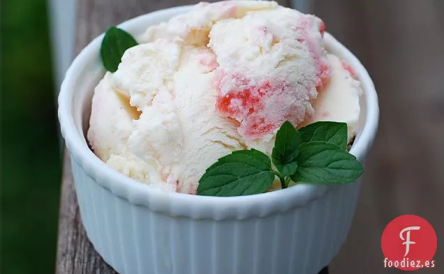 Helado de Fresa y Menta