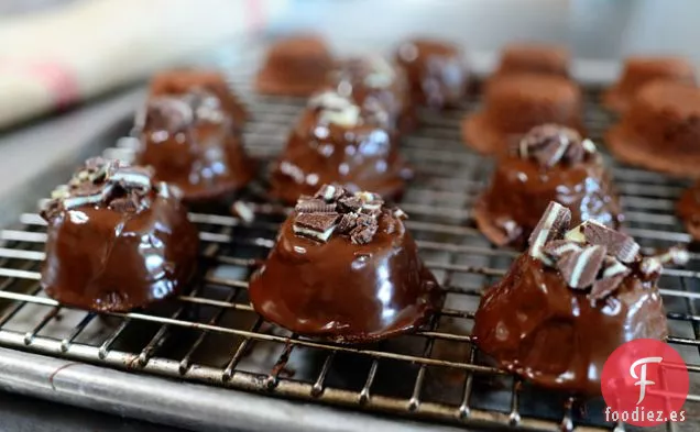 Bocados de Brownie de Chocolate y Menta