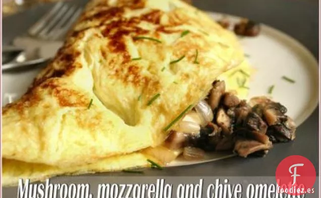 Setas, Mozzarella Y Cebollino