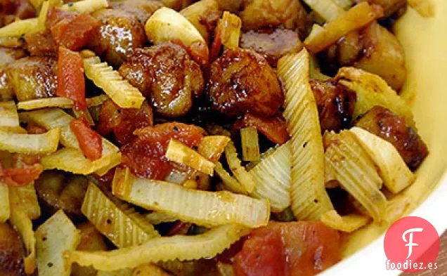 Vieiras Ahumadas Con Hinojo Y Tomate