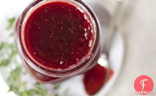 Mermelada De Fresa Con Ralladura De Limón Y Tomillo