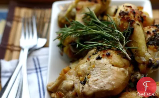 Pollo Asado con Limón y Romero