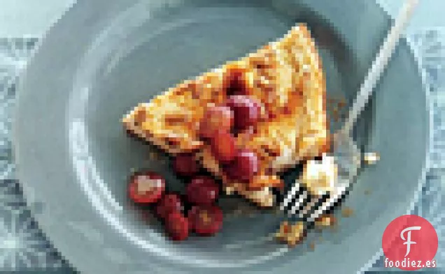 Budín de Ricotta Dulce con Uvas Asadas