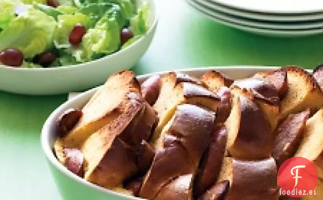 Estratos De tostadas francesas Con Salchicha