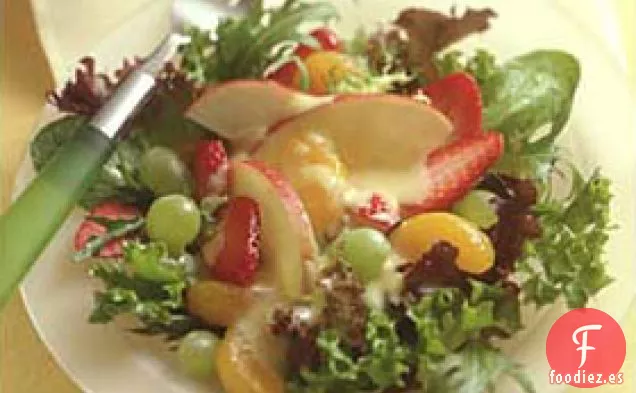 Ensalada De Frutas Con Crema De Naranja Dulce