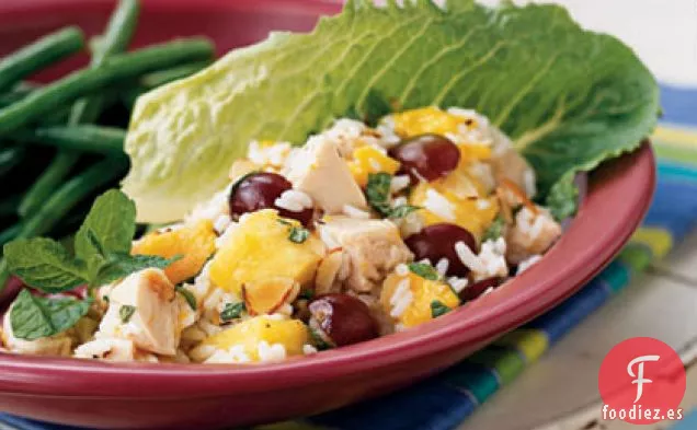 Ensalada de Pollo, Arroz y Frutas Tropicales