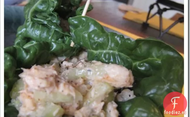 Acelga Suiza + Envoltura de Pepino y Salmón