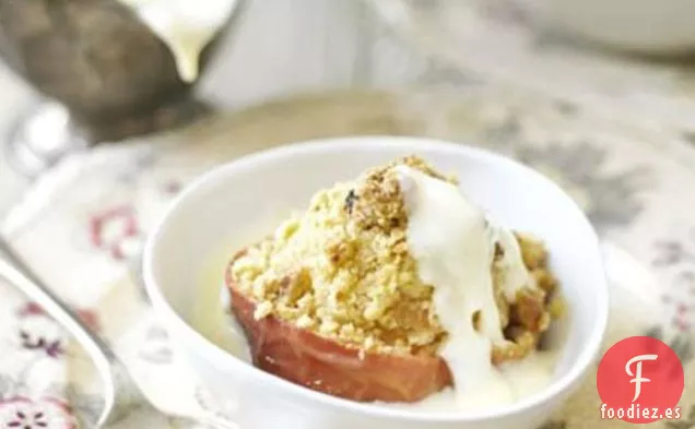 Manzanas Rellenas Al Horno Con Cobertura De Crumble