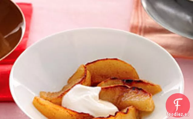 Manzanas Caramelizadas Con Romero Fresco