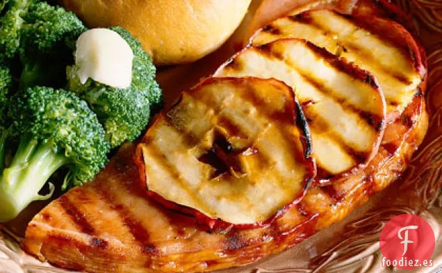 Jamón y Manzanas a la Parrilla