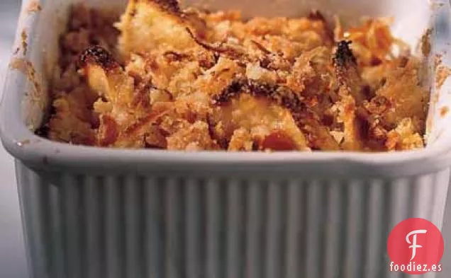 Crujiente de Manzana de Plátano y Coco