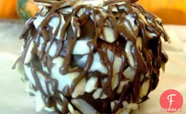 Manzanas cubiertas de chocolate