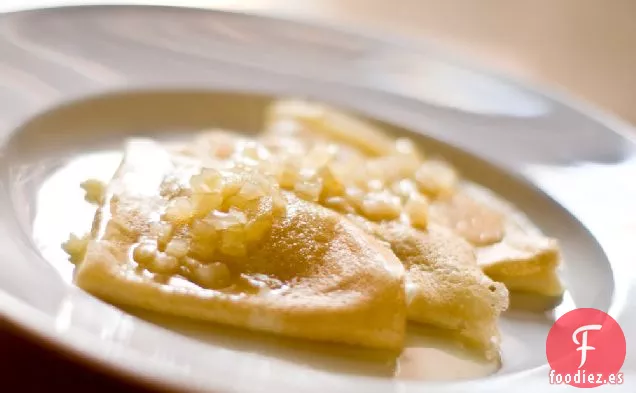 Crepes Con Manzanas Con Mantequilla