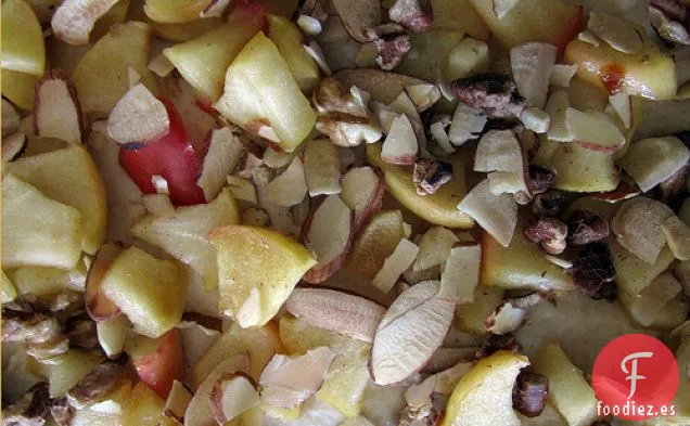 Pan Tostado de Nuez de Manzana sin amasar