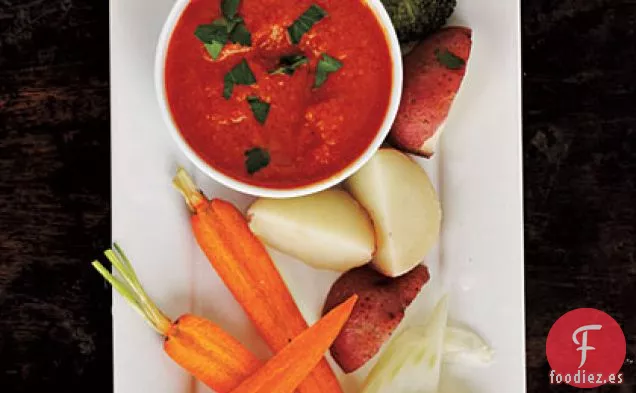 Bagna Cauda de Pimiento Rojo Asado