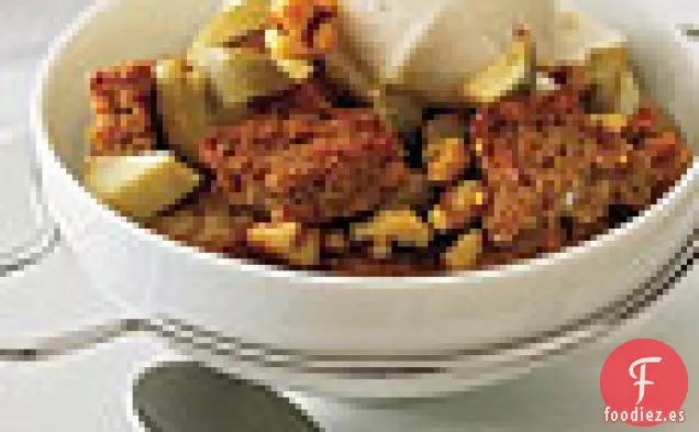Budín de Pan Integral de Manzana y Nuez