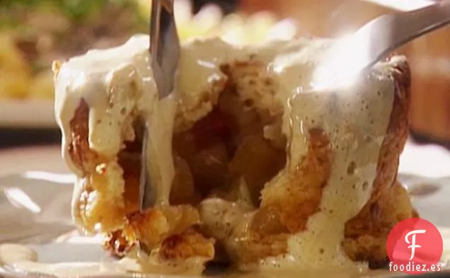 Charlotte de Manzana con Sabayón de Canela