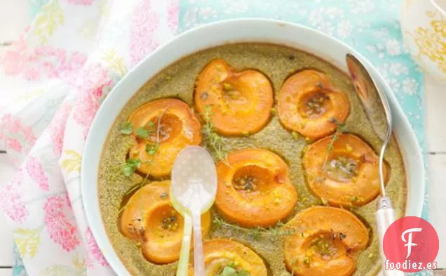 Clafoutis De Albaricoque Y Pistacho Sin Gluten Ni Lácteos