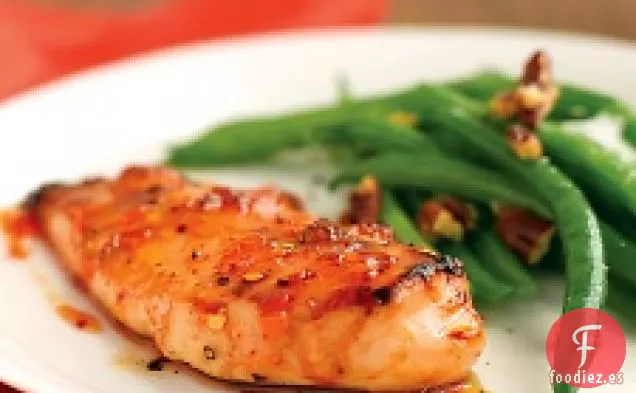 Pollo glaseado con Albaricoque picante