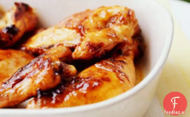 Pollo glaseado con albaricoque