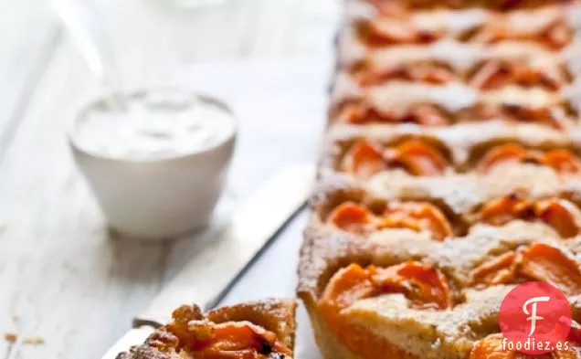 Tarta De Albaricoque Y Almendras