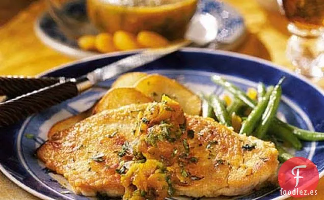 Pollo al Albaricoque con Adelgazamiento de Patata Asada