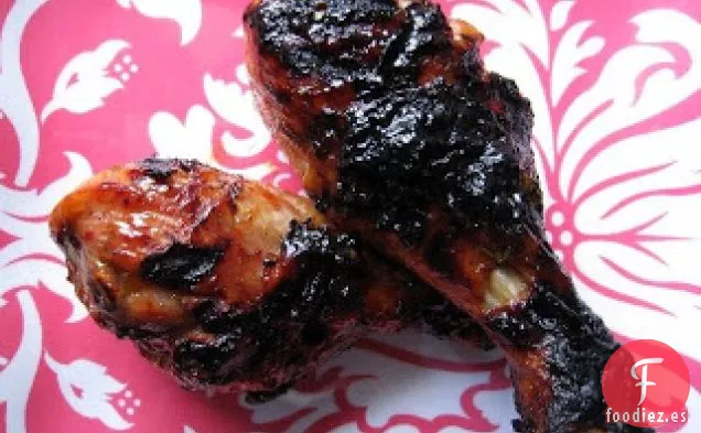 Patas de Pollo a la Barbacoa Glaseadas de Albaricoque