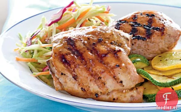 Pollo a la Parrilla Glaseado con Albaricoque