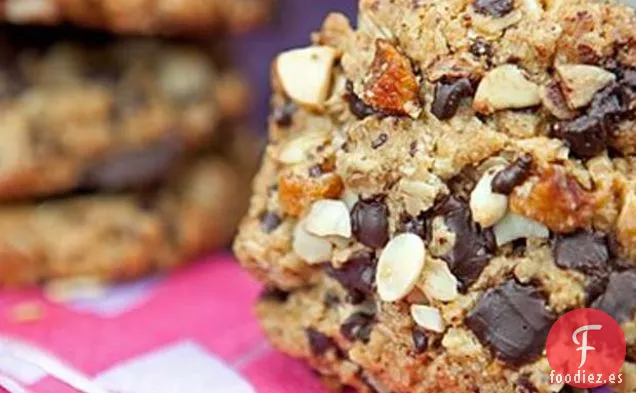 Galletas de Chocolate Negro, Albaricoque y Almendras