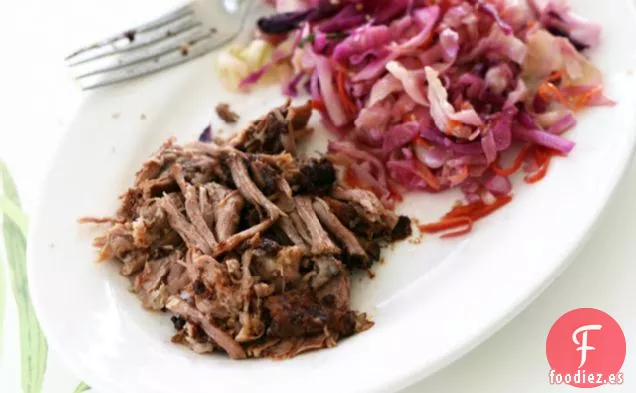 Costillas Cortas de Cerdo Cocidas a Fuego Lento Con Fresa y albaricoque