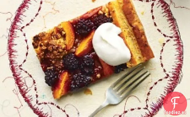 Tarta de Hojaldre de Albaricoque y mora