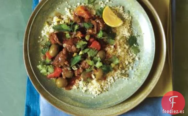 Tagine De Cordero, Albaricoque Y Oliva de cocción lenta