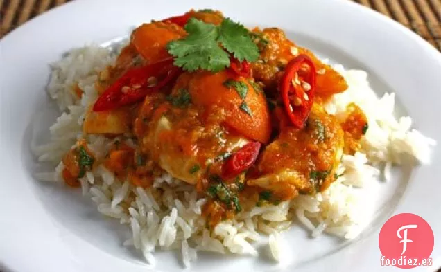 Curry de Pollo al Albaricoque